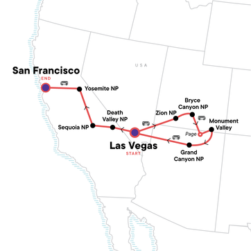 itinerary map