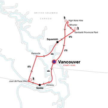 itinerary map