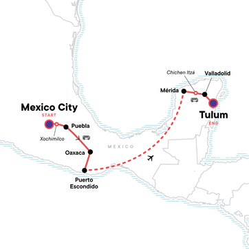 itinerary map