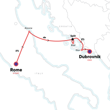 itinerary map