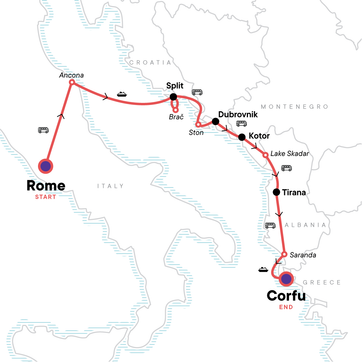 itinerary map