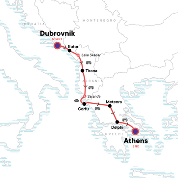 itinerary map