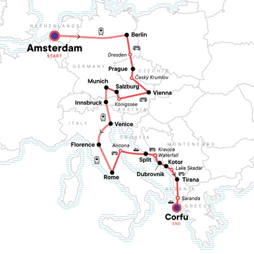 itinerary map