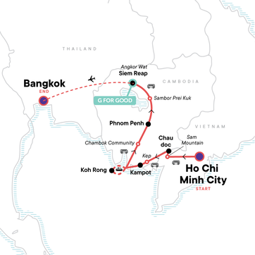 itinerary map