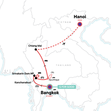 itinerary map