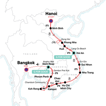 itinerary map