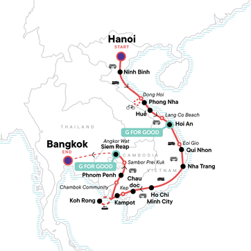 itinerary map