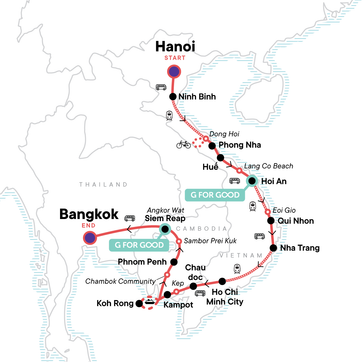 itinerary map