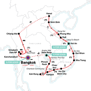itinerary map