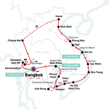 itinerary map