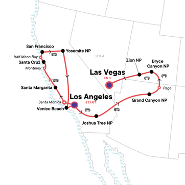 itinerary map
