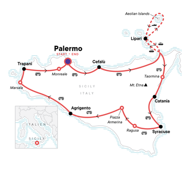 itinerary map