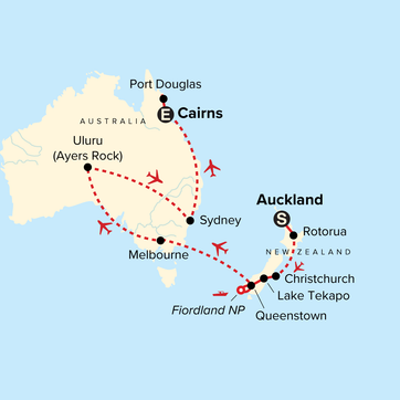 itinerary map