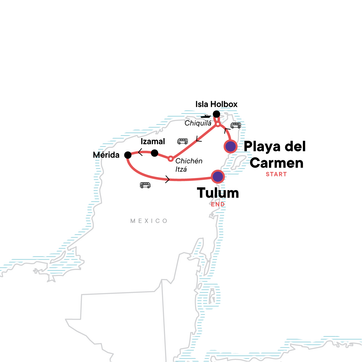 itinerary map