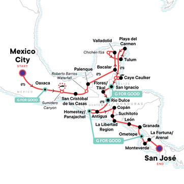 itinerary map