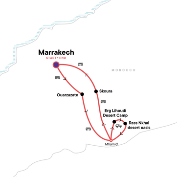 itinerary map