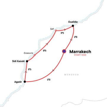 itinerary map