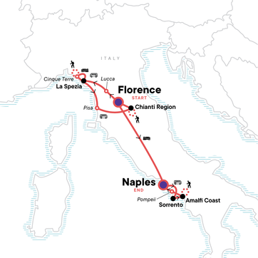 itinerary map