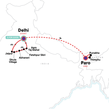 itinerary map