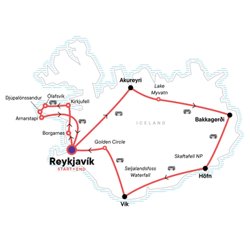 itinerary map