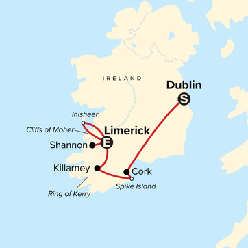 itinerary map