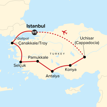 itinerary map
