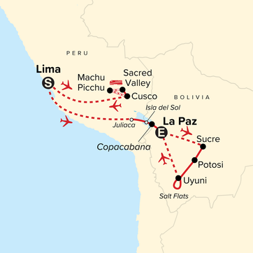 itinerary map