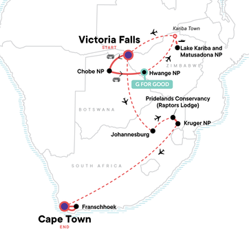 itinerary map