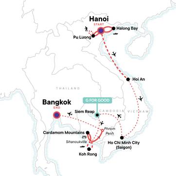 itinerary map