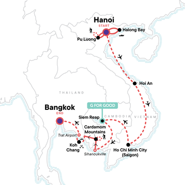 itinerary map