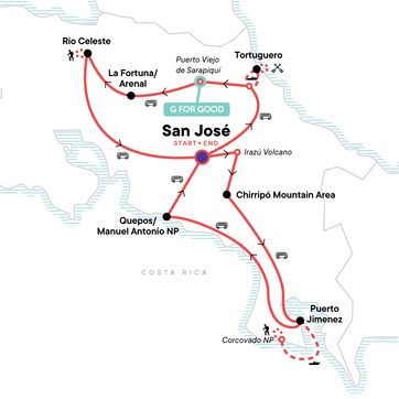 itinerary map