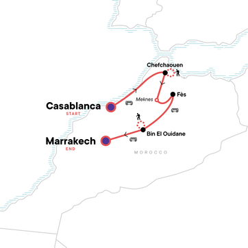 itinerary map