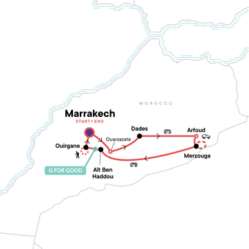 itinerary map