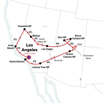itinerary map