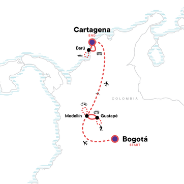 itinerary map
