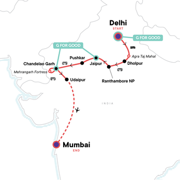 itinerary map