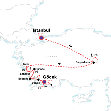 itinerary map