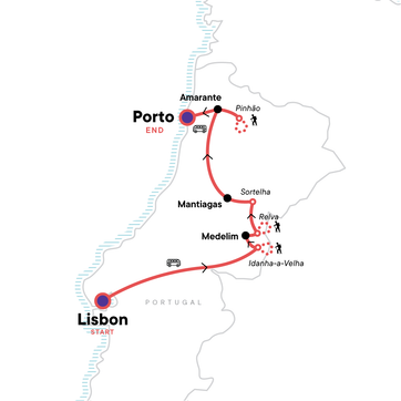 itinerary map
