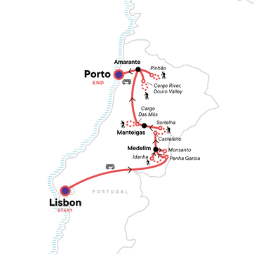 itinerary map