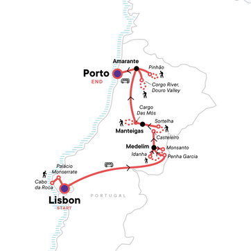 itinerary map