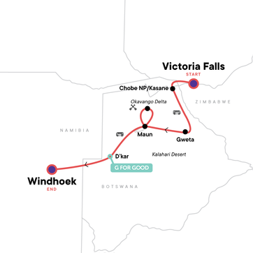 itinerary map