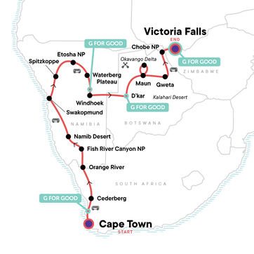 itinerary map