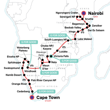 itinerary map