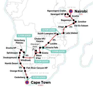 itinerary map