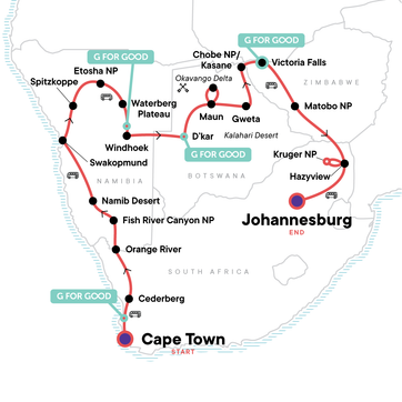 itinerary map