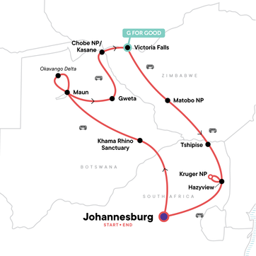 itinerary map