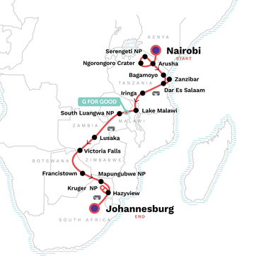 itinerary map