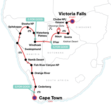 itinerary map