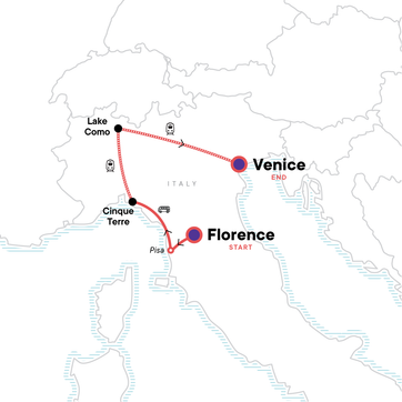 itinerary map