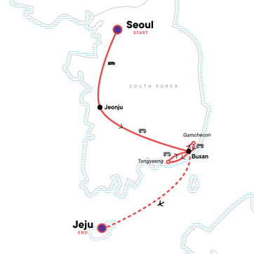 itinerary map
